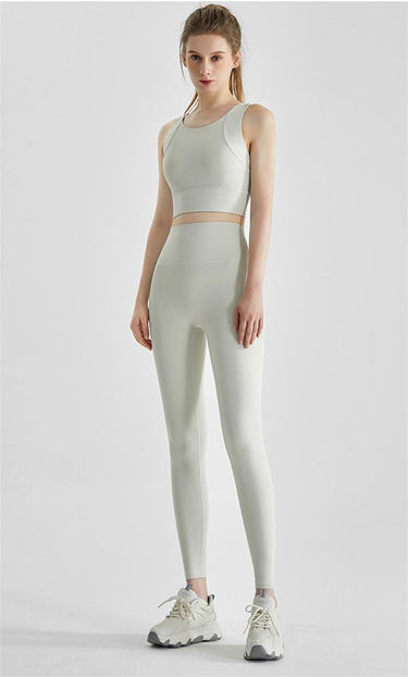 High Waist Activewear Running Trousers Fitness Yoga Wear Set